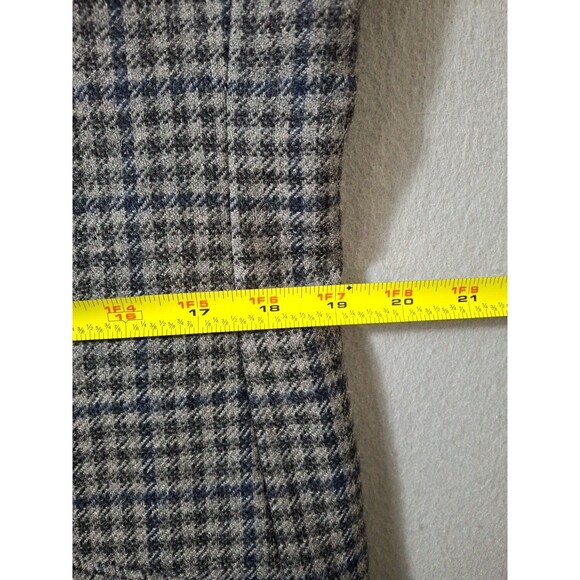 Joseph Abboud Mens Blazer Sport Coat Casual Jacket Size 40L Slim Wool Glen Check - Picture 8 of 16